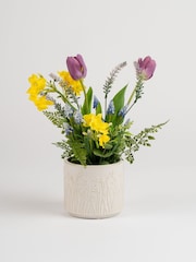 Scottish Everlastings Ltd Multi Artificial Large Mixed Spring Planter - Image 3 of 3