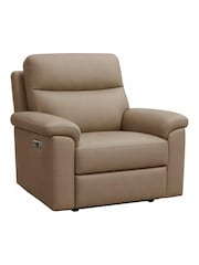 Aspire Furniture Mushroom Brown Corvan Power Recliner Armchair - Image 4 of 6
