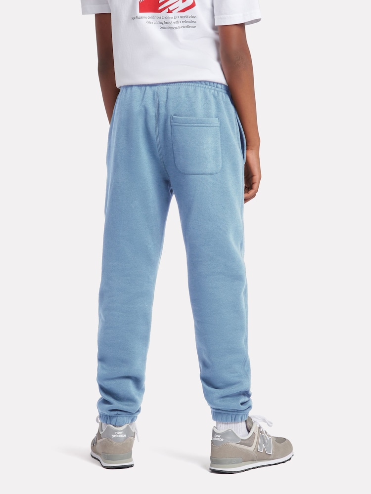 New Balance Blue Brush Back Small Logo Joggers - Image 2 of 8