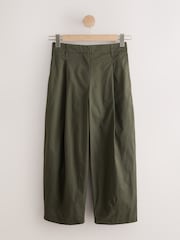 Vert kaki - Pantalon chino plissé coupe ballon - Image 5 de 8