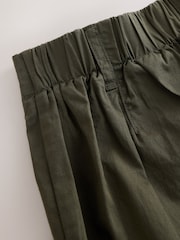 Vert kaki - Pantalon chino plissé coupe ballon - Image 8 de 8