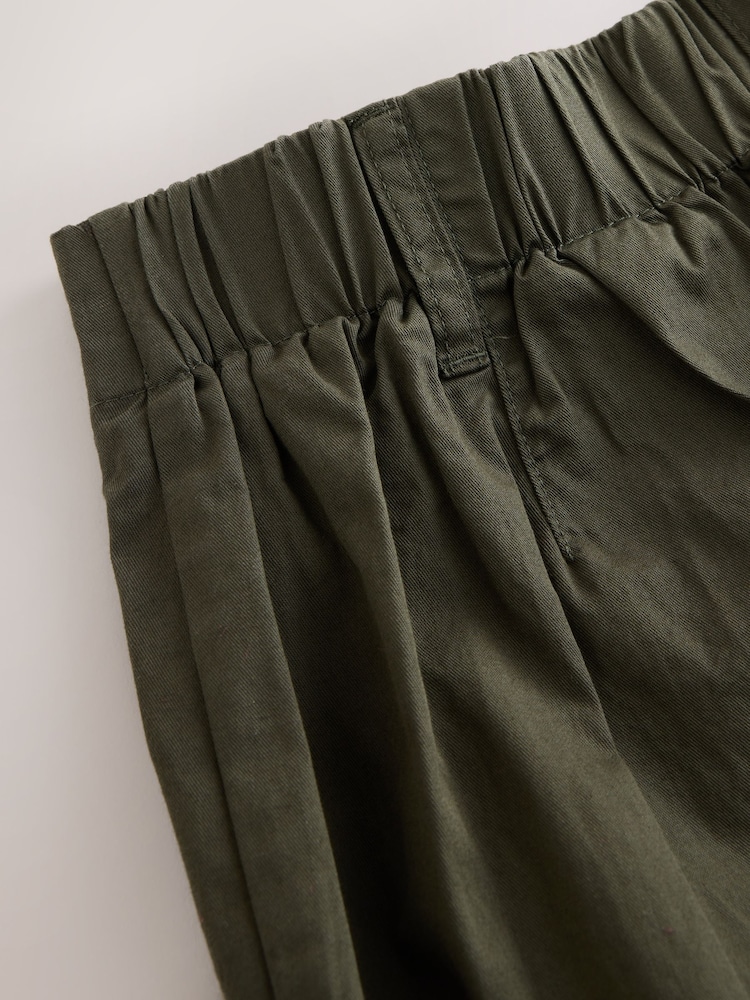 Vert kaki - Pantalon chino plissé coupe ballon - Image 8 de 8 Vert kaki - Pantalon chino plissé coupe ballon - Image 8 de 8