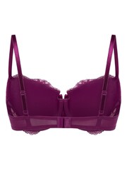 Hunkemoller Purple Teddy Padded Underwired Bra - Image 5 of 5