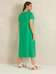 Evans Green Premium Cotton Dress - Image 3 of 5