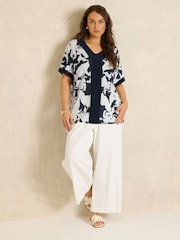 Evans Blue Colour Block Top - Image 2 of 5