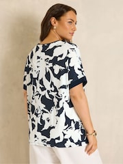 Evans Blue Colour Block Top - Image 3 of 5