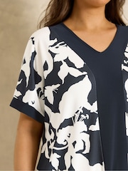 Evans Blue Colour Block Top - Image 4 of 5