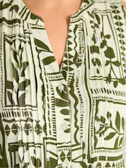 Evans Green Sleeveless Pintuck Shirt - Image 4 of 5