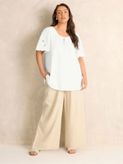 Evans White Embellished Boho Top - Image 2 of 5