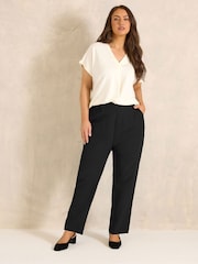Evans Black Tapered Trousers - Image 1 of 5