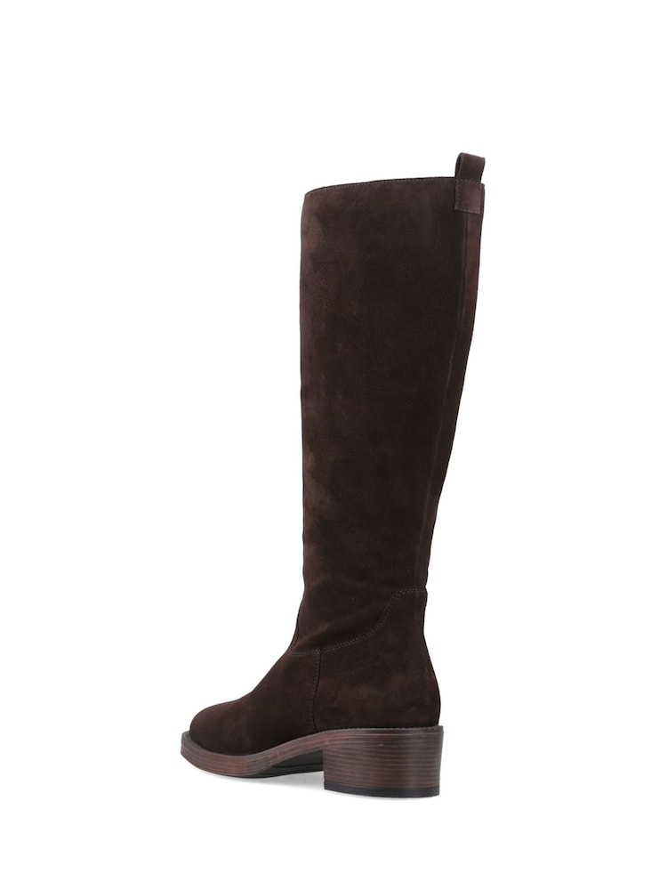 Hush Puppies Brown Antonia Suede Long Boots - Image 3 of 3 Hush Puppies Brown Antonia Suede Long Boots - Image 3 of 3