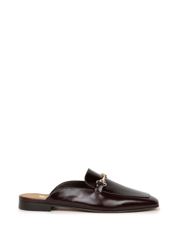 Bobbies Brown Emy Horsebit Mule Loafers - Image 1 of 4 Bobbies Brown Emy Horsebit Mule Loafers - Image 1 of 4
