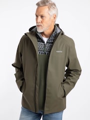 Weird Fish Green Woods Waterproof Rain Jacket - Image 6 of 9