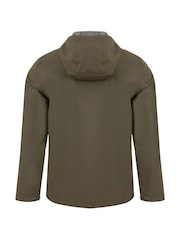 Weird Fish Green Woods Waterproof Rain Jacket - Image 9 of 9