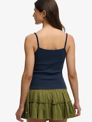 SUPERDRY Blue Athletic Essentials Graphic Print Cami Top - Image 2 of 5