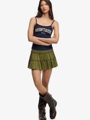 SUPERDRY Blue Athletic Essentials Graphic Print Cami Top - Image 4 of 5