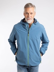 Weird Fish Blue Ferdinand Waterproof Packable Jacket - Image 1 of 7