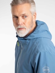 Weird Fish Blue Ferdinand Waterproof Packable Jacket - Image 4 of 7