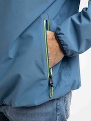 Weird Fish Blue Ferdinand Waterproof Packable Jacket - Image 5 of 7
