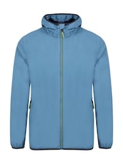 Weird Fish Blue Ferdinand Waterproof Packable Jacket - Image 6 of 7