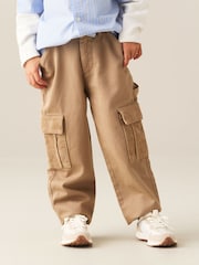Angel & Rocket Brown Hudson Contrast Cord Pocket Cargo Trouser - Image 1 of 6