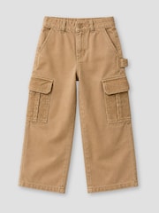 Angel & Rocket Brown Hudson Contrast Cord Pocket Cargo Trouser - Image 5 of 6