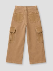 Angel & Rocket Brown Hudson Contrast Cord Pocket Cargo Trouser - Image 6 of 6