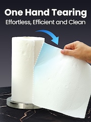 Gourmet Easy Stainless steel One-Hand Tear Paper Towel Holder - Image 2 of 4