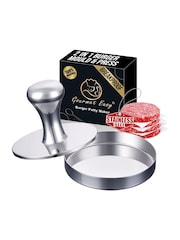 Gourmet Easy Stainless steel 2-in-1 Stainless Steel Burger Press & Patty Maker - Image 1 of 3