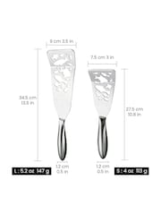 Gourmet Easy Stainless steel set of 2 Funky Fish Stainless Steel Spatulas set - Image 2 of 3