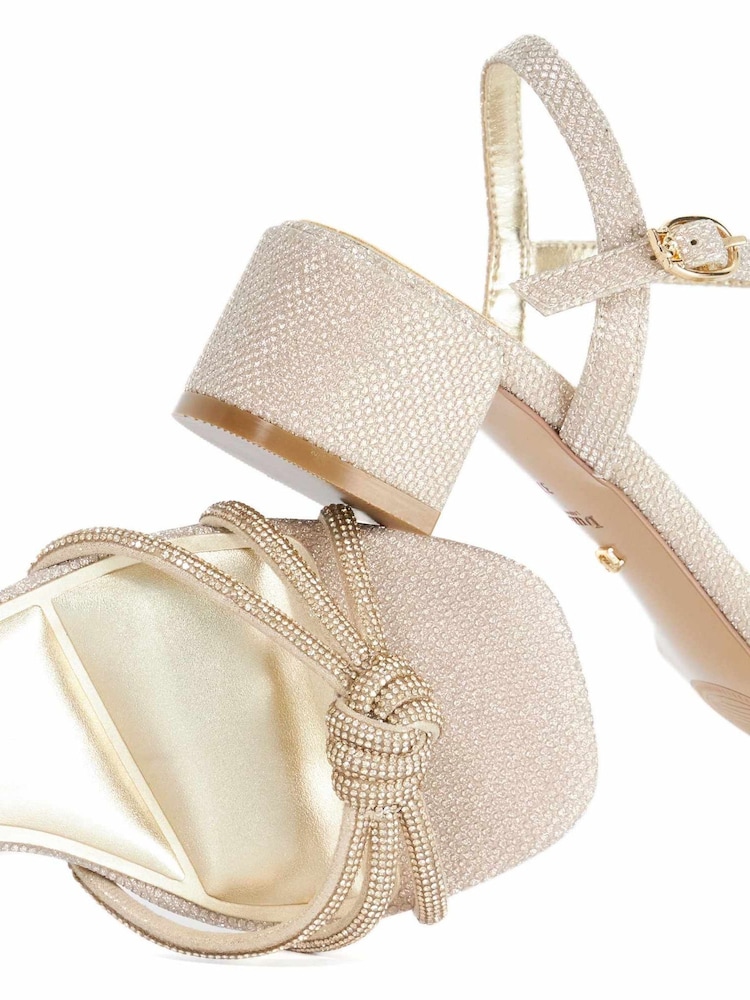 Dune London Metallic Marvelousness Heeled Sandals - Image 6 of 6