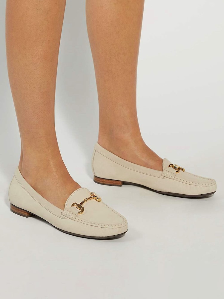 Dune London Natural Leather Glenniee Loafers - Image 1 of 6