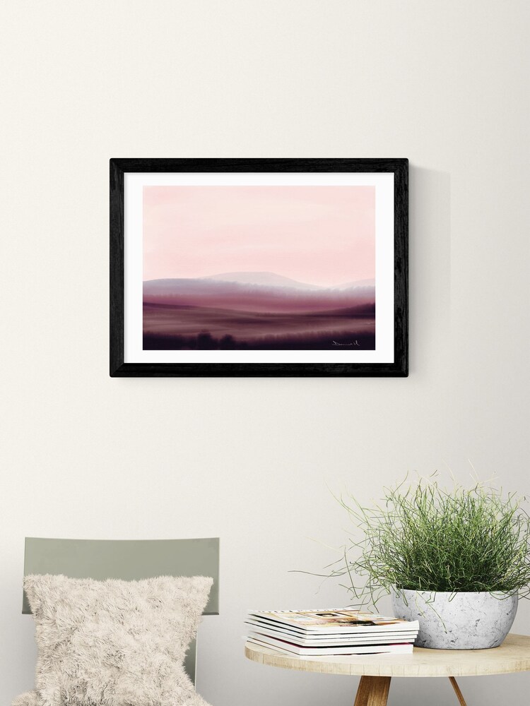 East End Prints Black Dusk Wall Art Print by Dan Hobday - Image 1 of 2