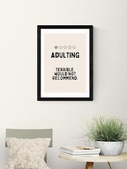 East End Prints Black Adulting Wall Art Print by Wisdom and Wonder Designs - Image 1 of 2