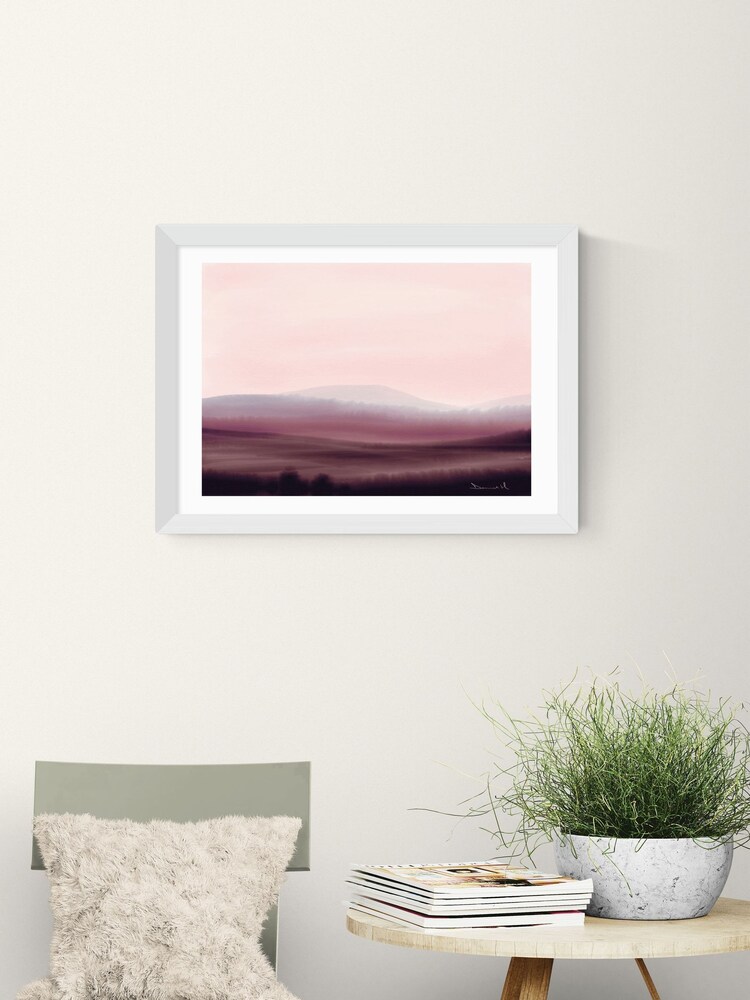 East End Prints White Dusk Wall Art Print by Dan Hobday - Image 1 of 2