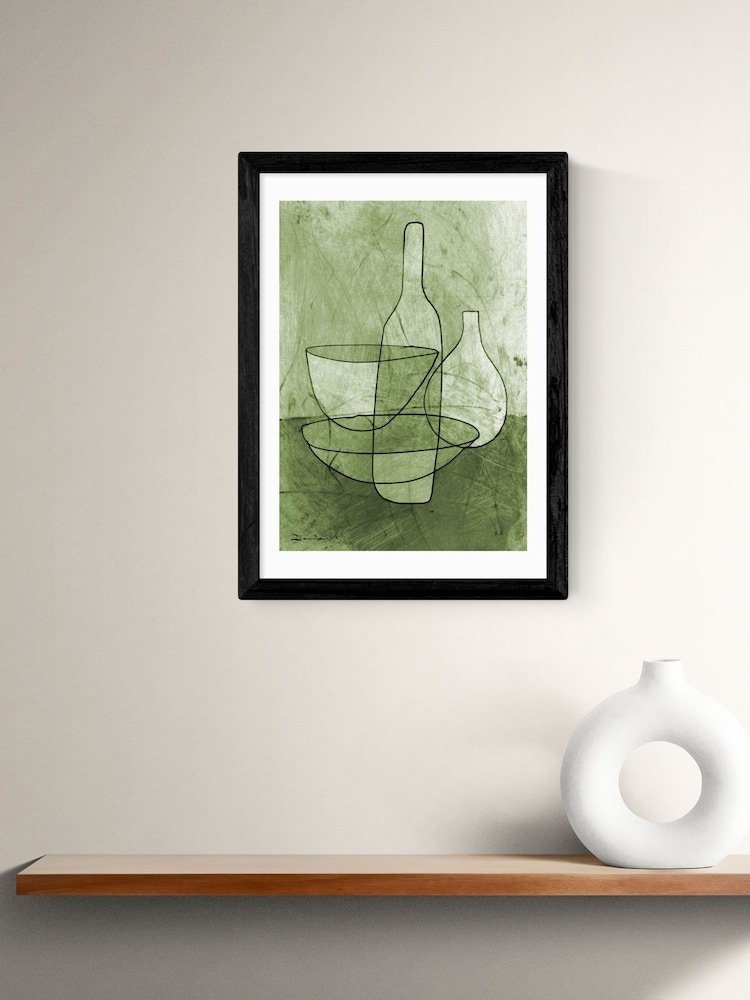 East End Prints Black Kitchen Still Life Wall Art Print by Dan Hobday - Image 1 of 2