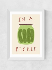 East End Prints White Pickle Wall Art Print by Amber May Art - Image 2 of 2