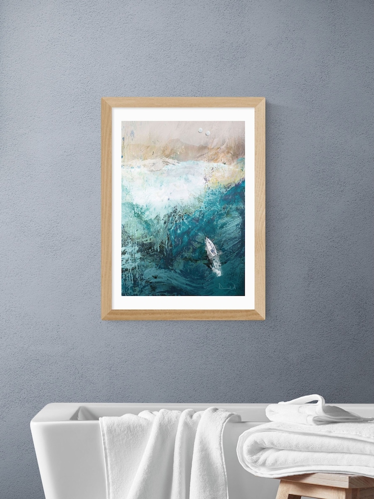 East End Prints Oak Azure Walk Wall Art Print by Dan Hobday - Image 1 of 2 East End Prints Oak Azure Walk Wall Art Print by Dan Hobday - Image 1 of 2