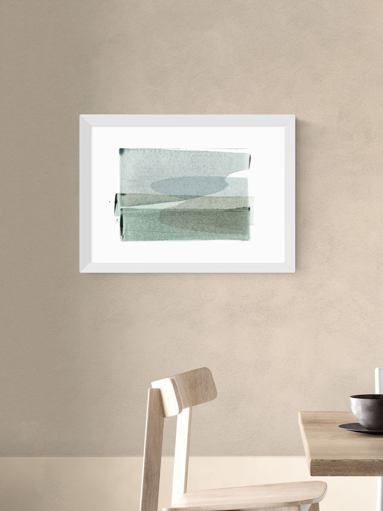 East End Prints White Transparent Layers Wall Art Print by Iris Lehnhardt - Image 1 of 2 East End Prints White Transparent Layers Wall Art Print by Iris Lehnhardt - Image 1 of 2