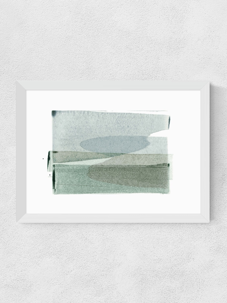 East End Prints White Transparent Layers Wall Art Print by Iris Lehnhardt - Image 2 of 2 East End Prints White Transparent Layers Wall Art Print by Iris Lehnhardt - Image 2 of 2