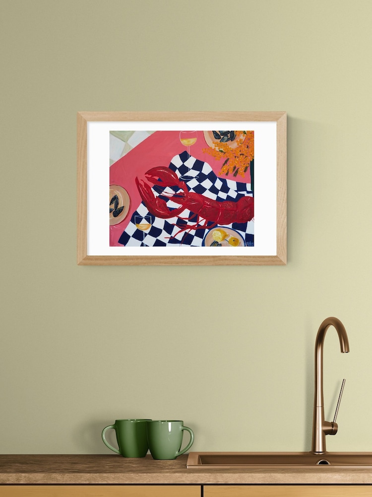 East End Prints Oak Sea View Wall Art Print by Lucy Muss - Image 1 of 2