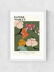 East End Prints White Portobello Road Wall Art Print by Luxe Poster Co - Image 2 of 2