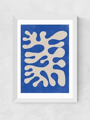 East End Prints White Shapes Poster Wall Art Print by The Print Republic - Image 2 of 2