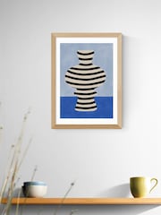 East End Prints Oak Blue Still Life Poster III Wall Art Print by The Print Republic - Image 1 of 2