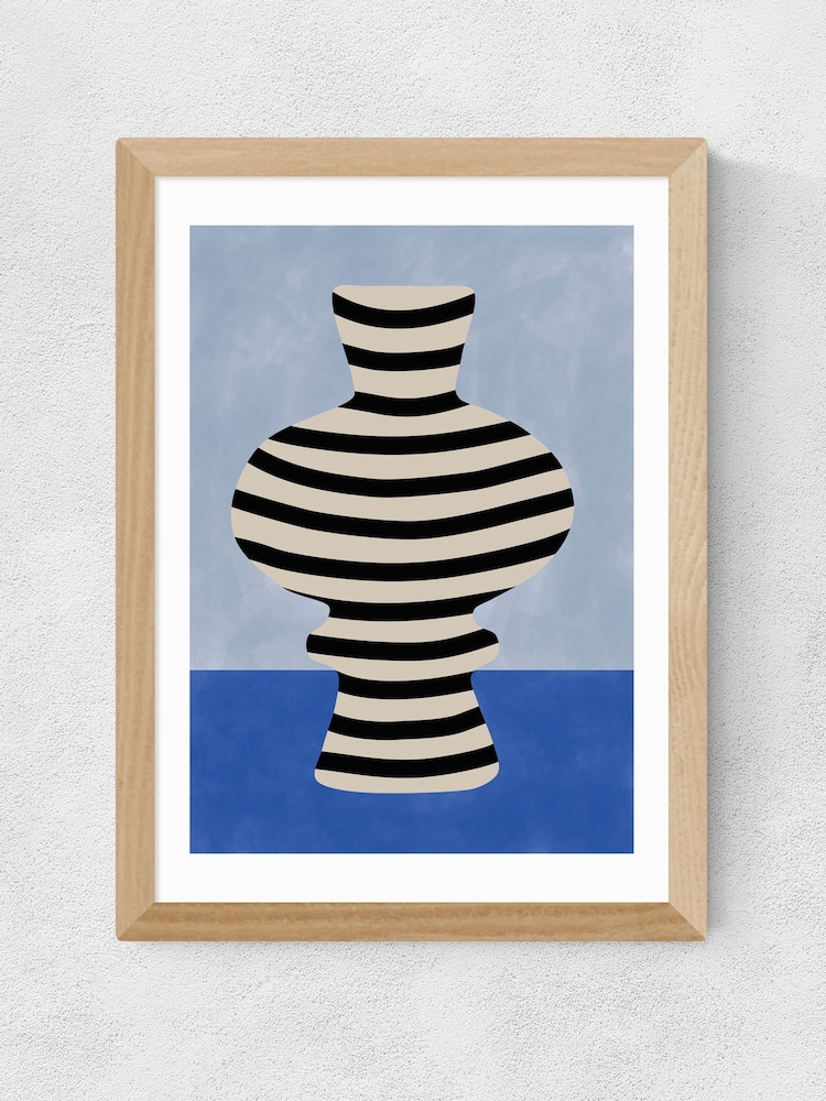 East End Prints Oak Blue Still Life Poster III Wall Art Print by The Print Republic - Image 2 of 2 East End Prints Oak Blue Still Life Poster III Wall Art Print by The Print Republic - Image 2 of 2
