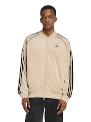 adidas Originals Cream SST Adicolor Classics Loose Track Top - Image 1 of 6
