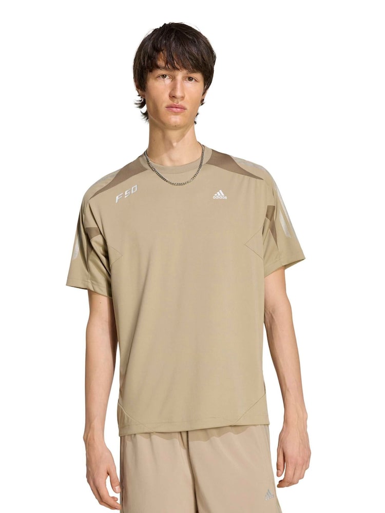adidas Green F50 Short Sleeve Jersey - Image 1 of 6 adidas Green F50 Short Sleeve Jersey - Image 1 of 6