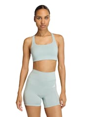 adidas Green Optime Workout Medium Support Bra - Image 1 of 9