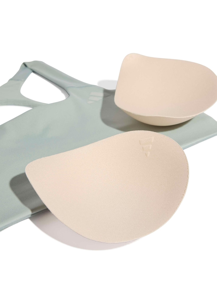 adidas Green Optime Workout Medium Support Bra - Image 9 of 9