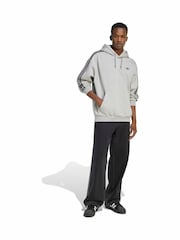 adidas Originals Grey Adicolor Classics 3-Stripes Hoodie - Image 3 of 6